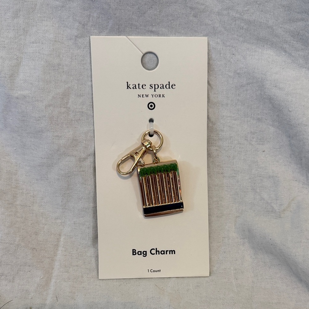 Kate Spade Gold and Green Bag Charm